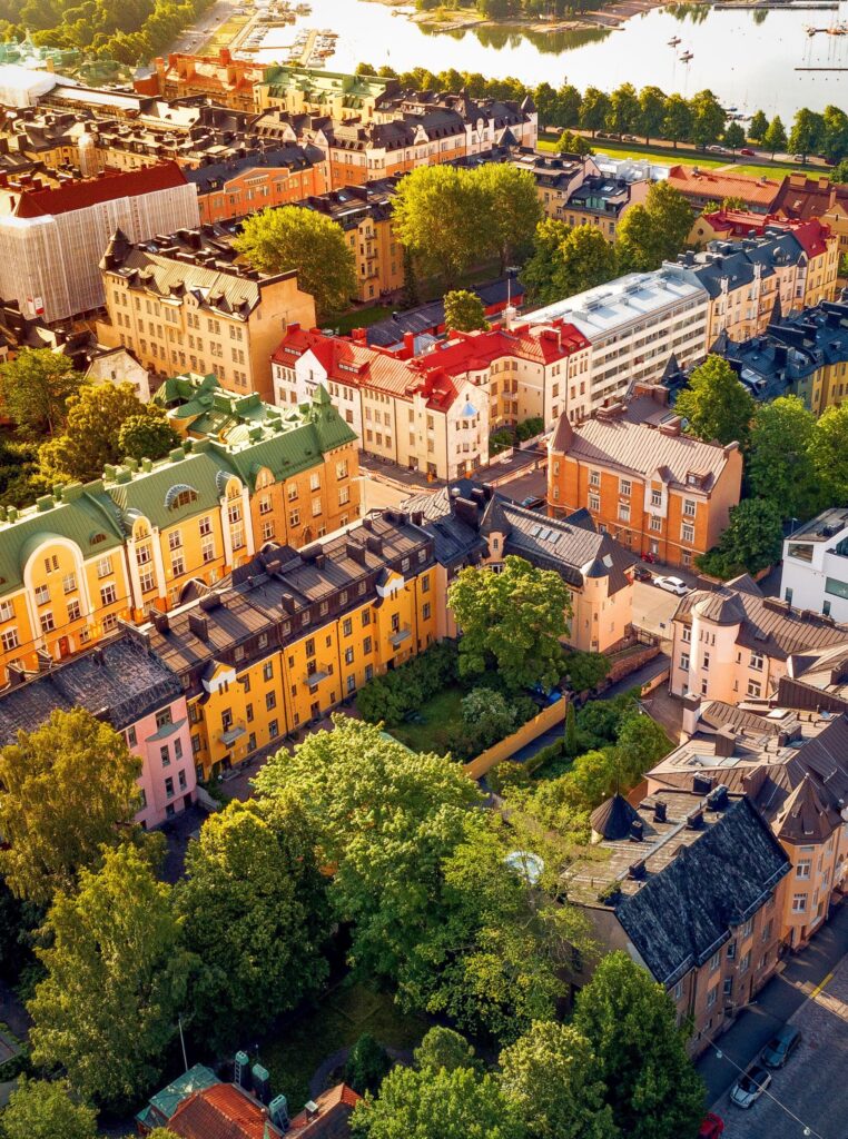 Aerial view of the Eira district